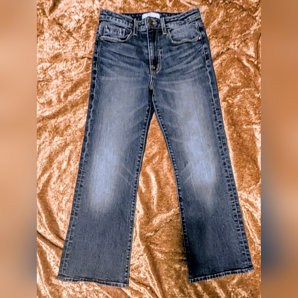 Fidelity ROCKAWAY Cropped Dark Wash Jean - Picture 3 of 9